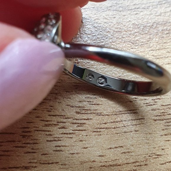 💜Signed Swarovski Pave Ring - Picture 4 of 4